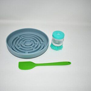 Neuvo Dog Slow Feeder Bowl – Interactive Puzzle Feeder, BLUE, NWT